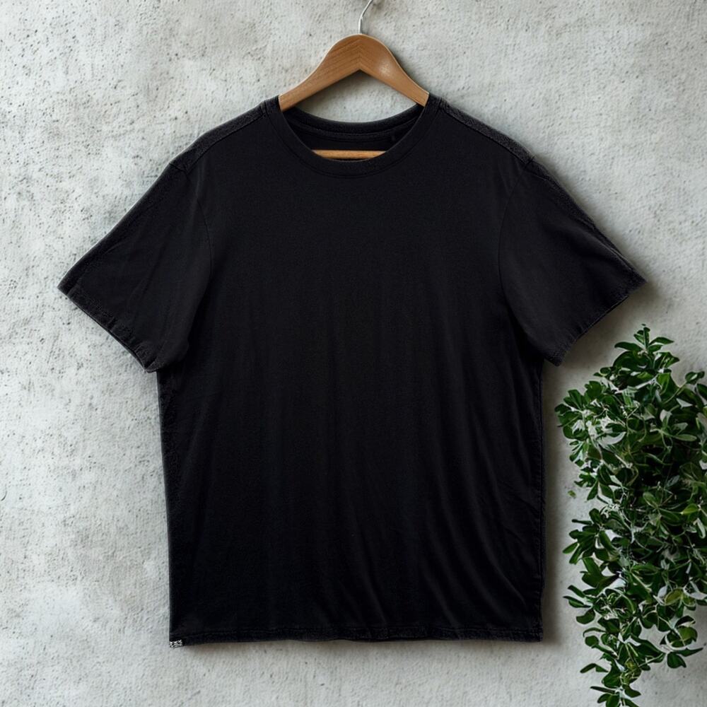 PAKA Royal Alpaca Pima Blend Essential Tee Shirt Black Medium Made in Peru - Picture 3 of 10